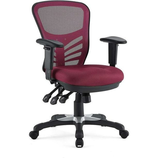 Modway Assert Mesh Adjustable Swivel Computer Desk Office Chair In Black 